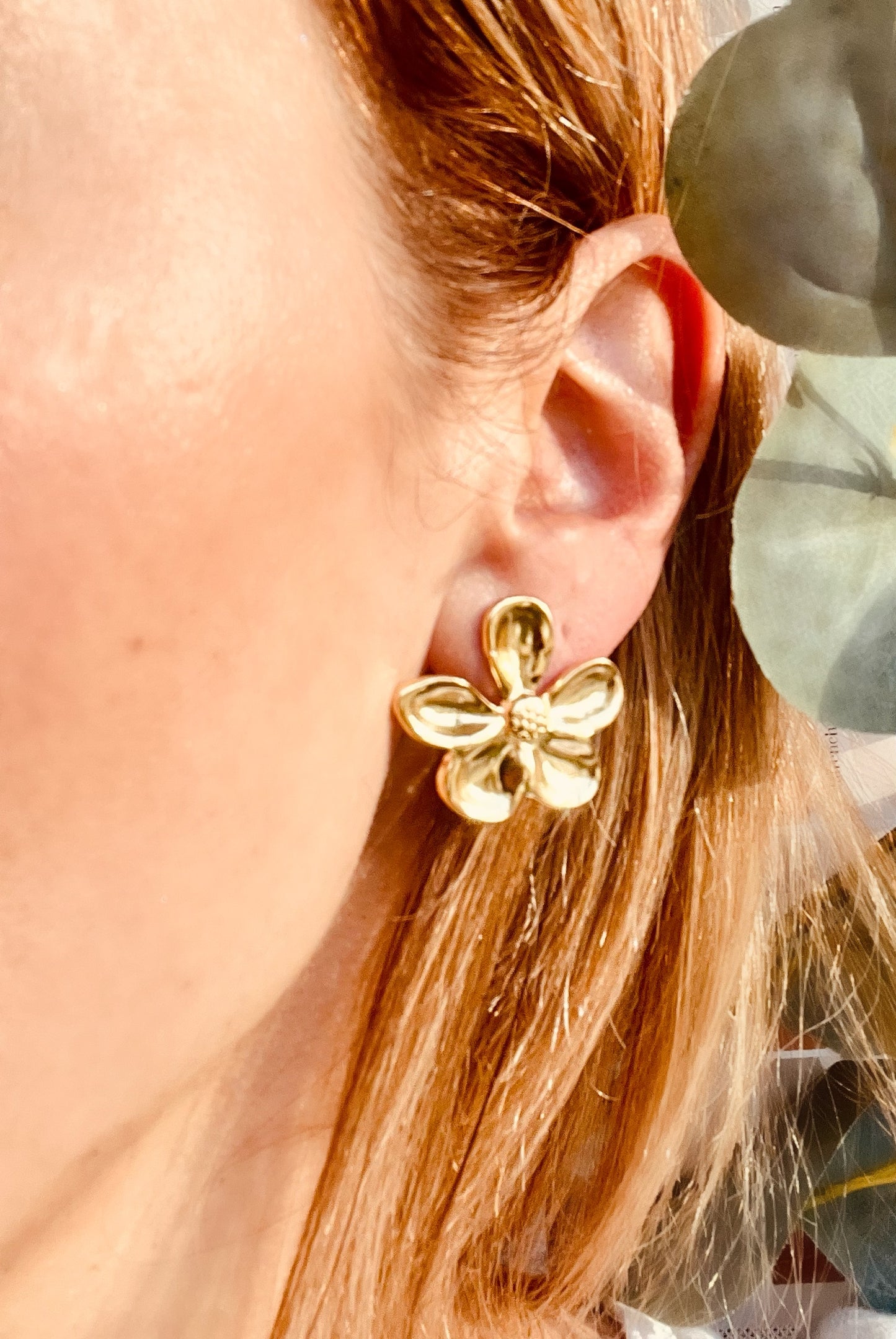 Boucles d’oreilles Fleur